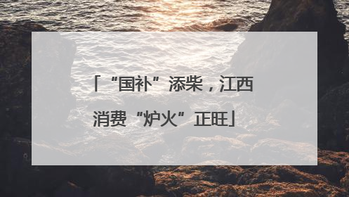 “国补”添柴，江西消费“炉火”正旺